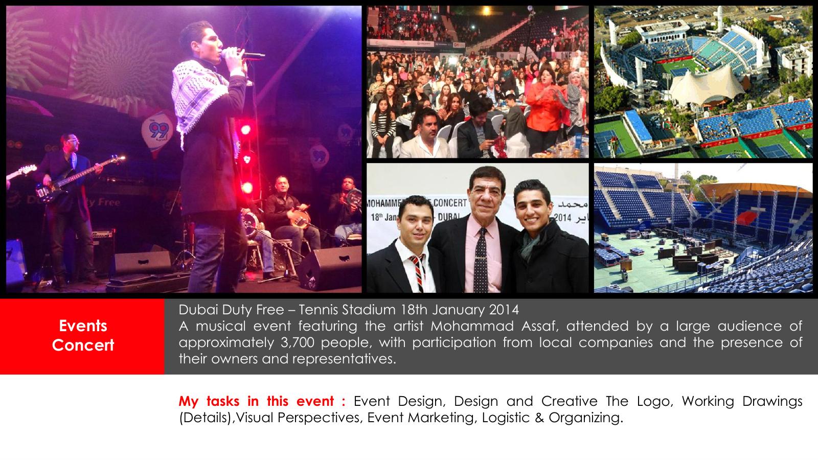 Mohammed Assaf concert at Dubai Duty Free