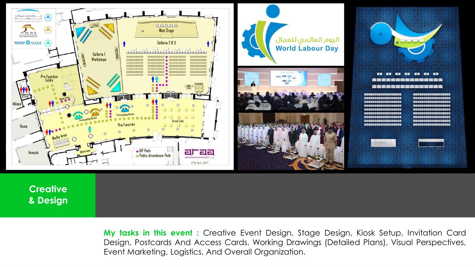 Creative event design page one